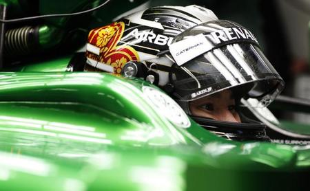 Kamui Kobayashi descontento con el Caterham TC05