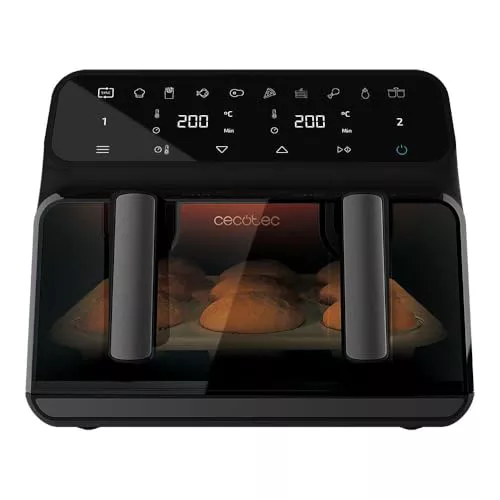 Cecotec Freidora de Aire 9 L Cecofry Advance 9000 Window Total 