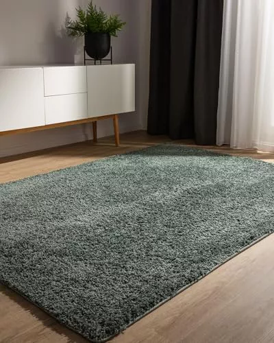 benuta Basic Alfombra Pelo Largo Sohari 60x120 cm - Minimalista - Suave Lavable - Suelo Radiante