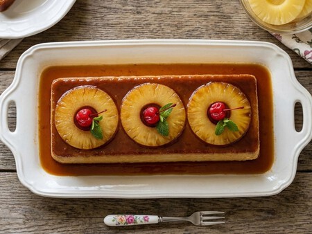 Cómo hacer un postre con piña en almíbar tipo flan, queda cremosito, en poco tiempo y sin horno