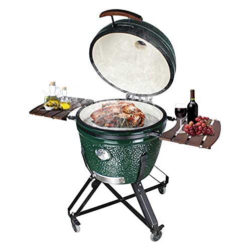 JEVHLYKW Asador y ahumador de parrilla de carbón para barbacoa de 26 pulgadas. Parrilla de barbacoa de cerámica multifuncional, parrilla de huevo, estilo al aire libre