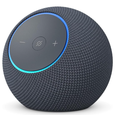 Amazon Echo Dot Max (Geração mais recente), smart speaker com Alexa, som envolvente e hub de casa inteligente integrado, ideal para sua sala de estar, Cor Grafite, com Acesso Antecipado à Alexa+