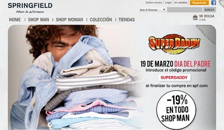 Springfield: descuentos online para el Día del Padre