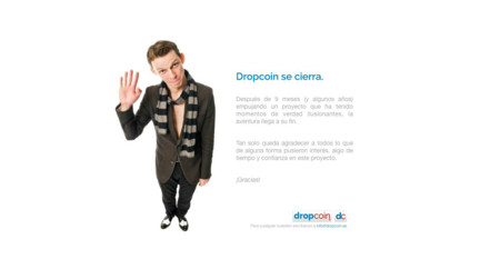 Cierra Dropcoin: adiós a su botón para realizar micropagos puntuales