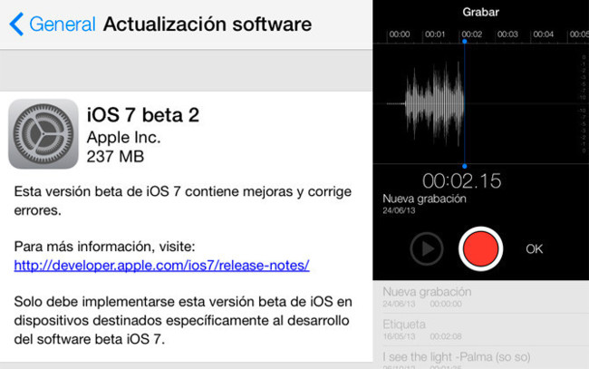 apple ios 7 beta 2
