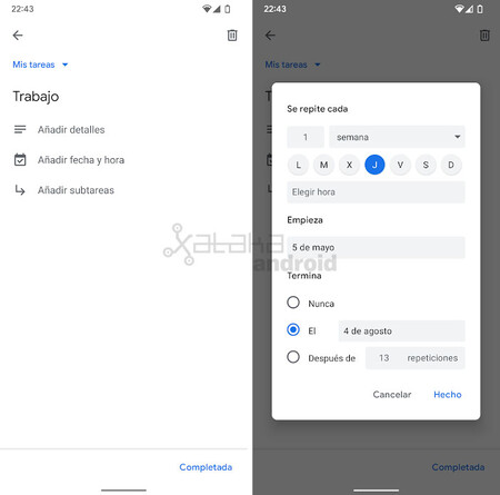 Google Tasks Termina