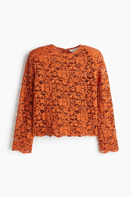 blusa encaje