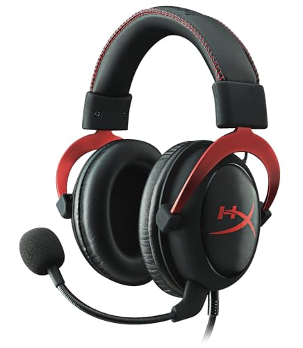 HyperX Cloud II – Cascos de Gaming para PC/PS4/Mac, Rojo