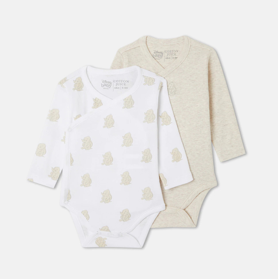 Cotton Juice Pack 2 bodies de bebe Dumbo