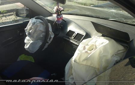 Airbags tras un siniestro vial