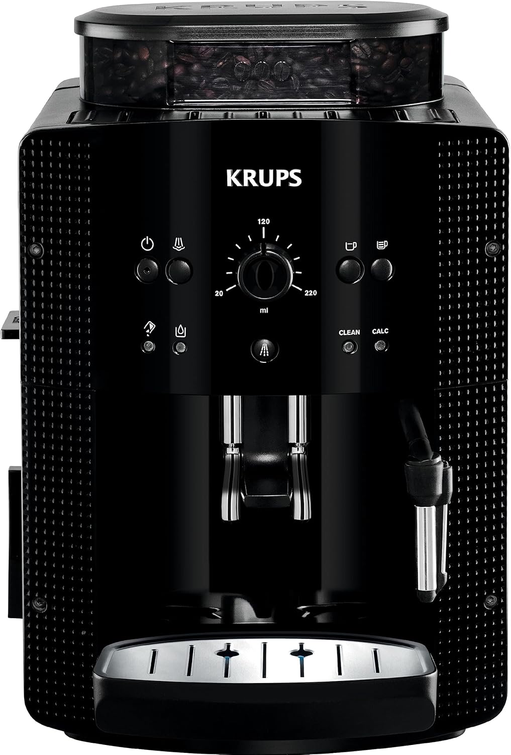 Cafetera superautomática Krups Roma EA81R870 con 3 niveles de temperatura y 3 texturas de molido