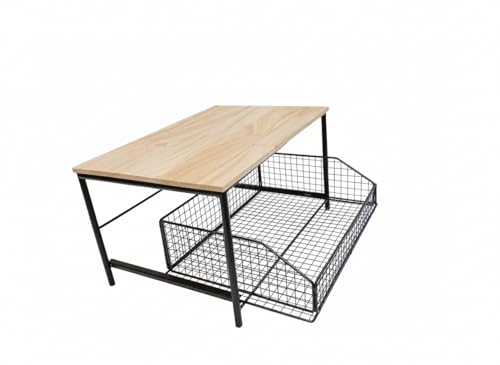 YATMAI Estantería de Cocina, con Cesta Extensible