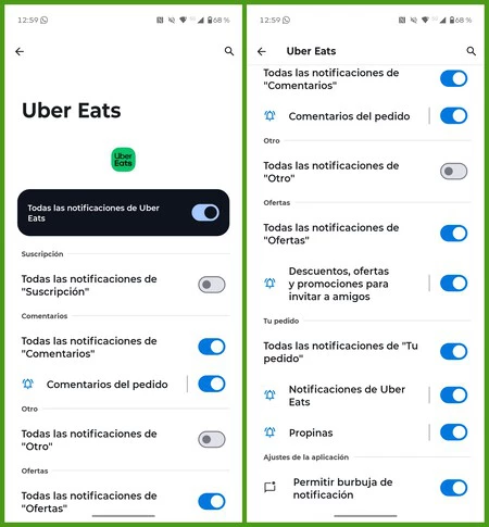 Filtrar Notificaciones
