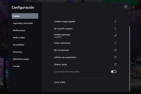 Activar Nueva Interfaz Xbox Cloud Gaming