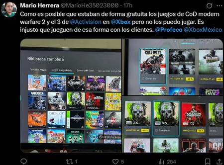 Xbox Demanda Profeco Call Duty Gratis