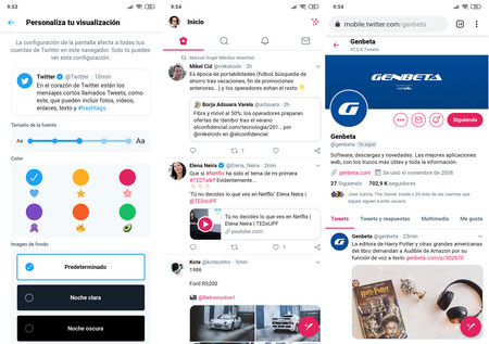 Personalizar Twitter Movil