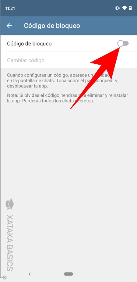 Activa Codigo De Bloqueo