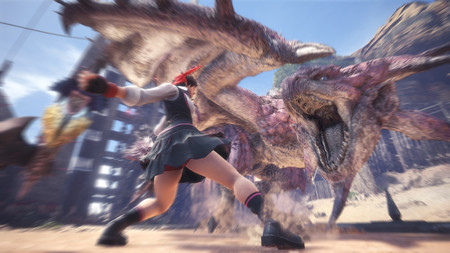 Monster Hunter World fecha el próximo evento de Street Fighter: en mayo, Sakura se une a la caza