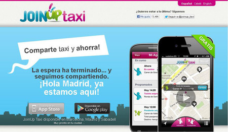 JoinUp Taxi, la aplicación para compartir taxi, ya está disponible en Madrid
