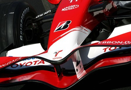 El morro del TF107 a mediados de 2007