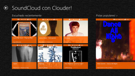 Clouder!, toda la música de SoundCloud en Windows 8. La aplicación de la semana