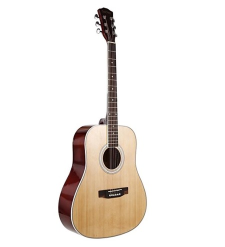Cupón de descuento del 30% en esta guitarra acústica de madera ideal para principantes: se queda en 66,49 euros en Amazon