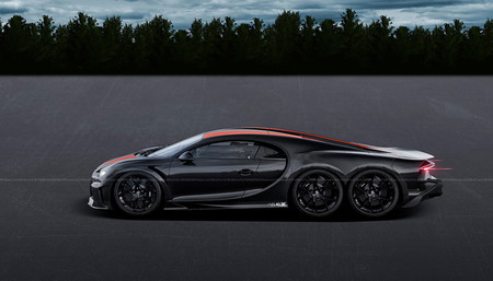 Este Bugatti Chiron Super Sport 300+ de seis ruedas es la versión más salvaje que verás... en un universo paralelo