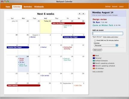 Backpack Calendar presentado