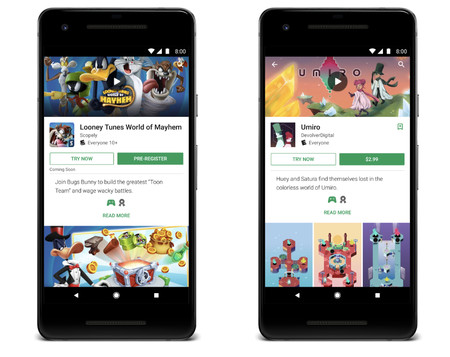 Google Play ya permite probar juegos de pago y próximos lanzamientos, y sin tener que instalarlos