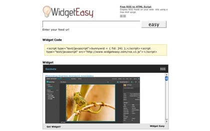Widget Easy, una forma sencilla de crear el widget de nuestra web