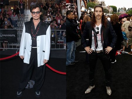 Johnny Depp y Óscar Jaenada, en el estreno de 'Piratas del Caribe': ¿ha vuelto el carnaval?