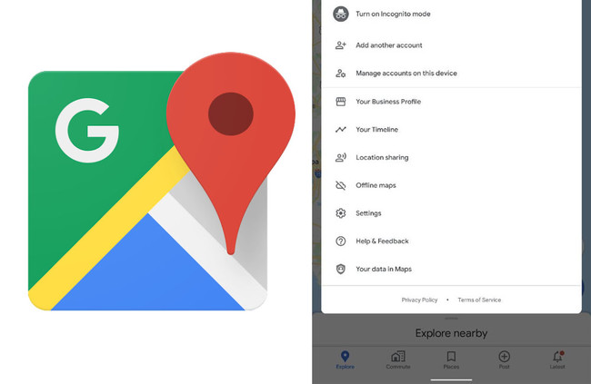 Maps Nuevo Menu