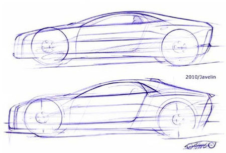 Jeff Teague AMC Javelin sketch