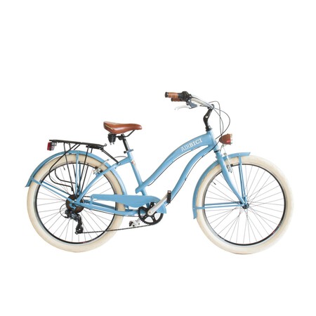 Bicicleta Urbana Airbici 790l Mujer Cuadro De Aluminio De Color Azul Claro