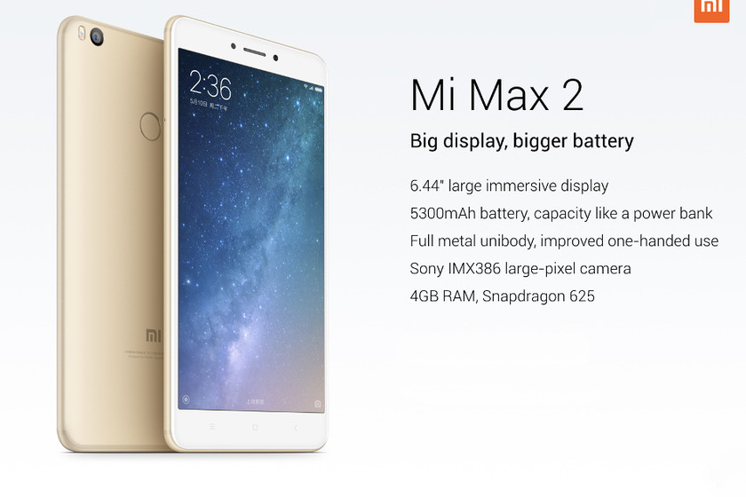 Desde España: Xiaomi Mi Max 2 de 128GB, un phablet con pantalla de 6,44 ...