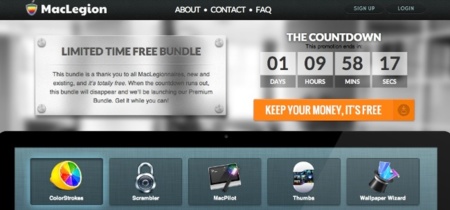 MacLegion, un pequeño conjunto de aplicaciones totalmente gratuito por tiempo limitado