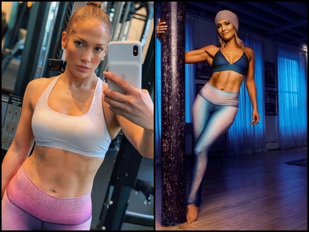 50 años y en plena forma: así es como Jennifer López entrena en el gimnasio