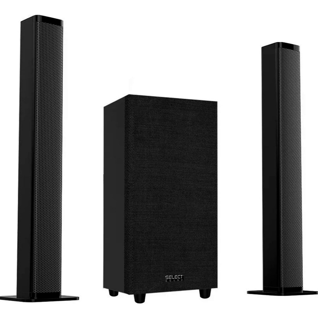 Barra De Sonido Subwoofer Teatro En Casa Desmontable Select Sound Modelo Evolve