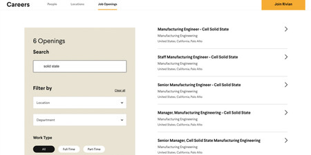 Rivian Careers Page