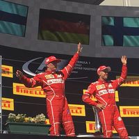 Vettel lidera el doblete de Ferrari en el GP de Hungría de F1. Alonso es sexto con la vuelta rápida