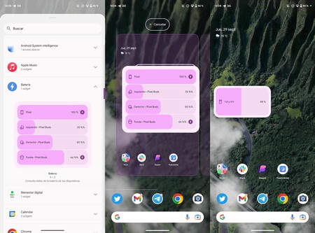 Widget Bateria Google Pixel