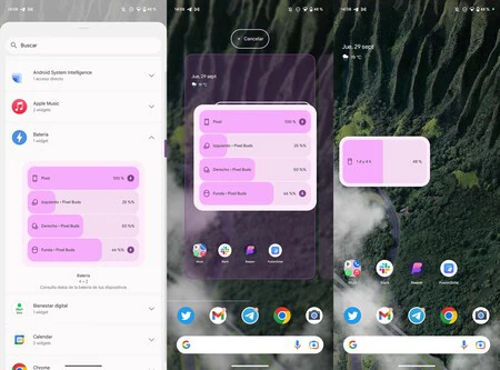 Google Pixel バッテリー ウィジェット
