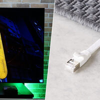 Este cable lo puedes esconder debajo de la alfombra o rodapié y con él puedes ver tu peli o serie favorita a 4K y sin cortes