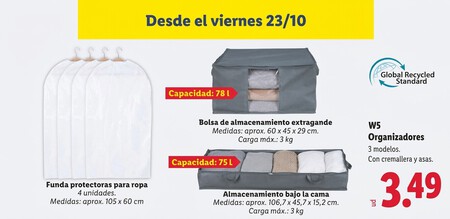 Pack De Organizadores Ropa Lidl