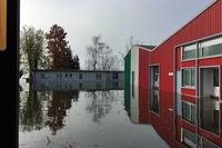 Las instalaciones de MV Agusta inundadas por el Lago Varese