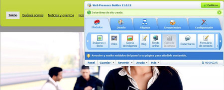 Presencia en Internet de Telefónica, creación de la web de forma fácil para la pyme