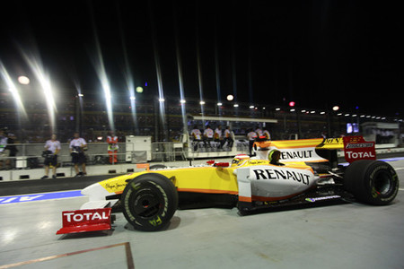 Rubens Barrichello y Sebastian Vettel dominan el primer día en Singapur
