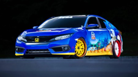 ¿Te acuerdas de Sonic? Honda sí, y celebran los 25 años del erizo con este espectacular Civic