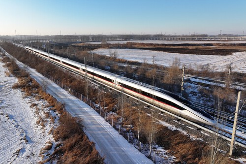 Trem chinês CR450 / Imagem: China Railway Group
