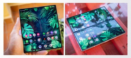 Galaxy Z Fold6。角度によっては画面のシワ跡が多かれ少なかれ目立つ場合があります。 (写真:ザタカ)